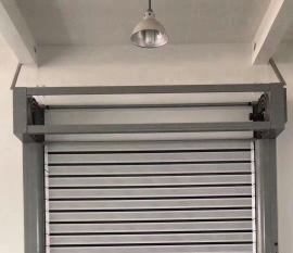 Hard Turbine Aluminum Fast Sprial Door Installation Site