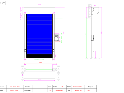 High Speed Door Drawing