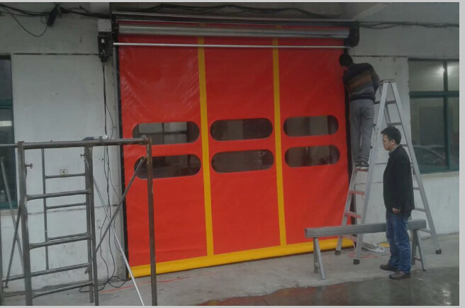 High speed self-repairing door