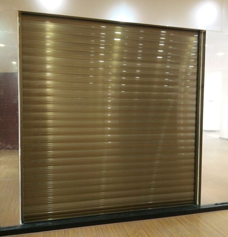 Aluminum wind resistant good quality bullet proof vertical rolling shutter garage door