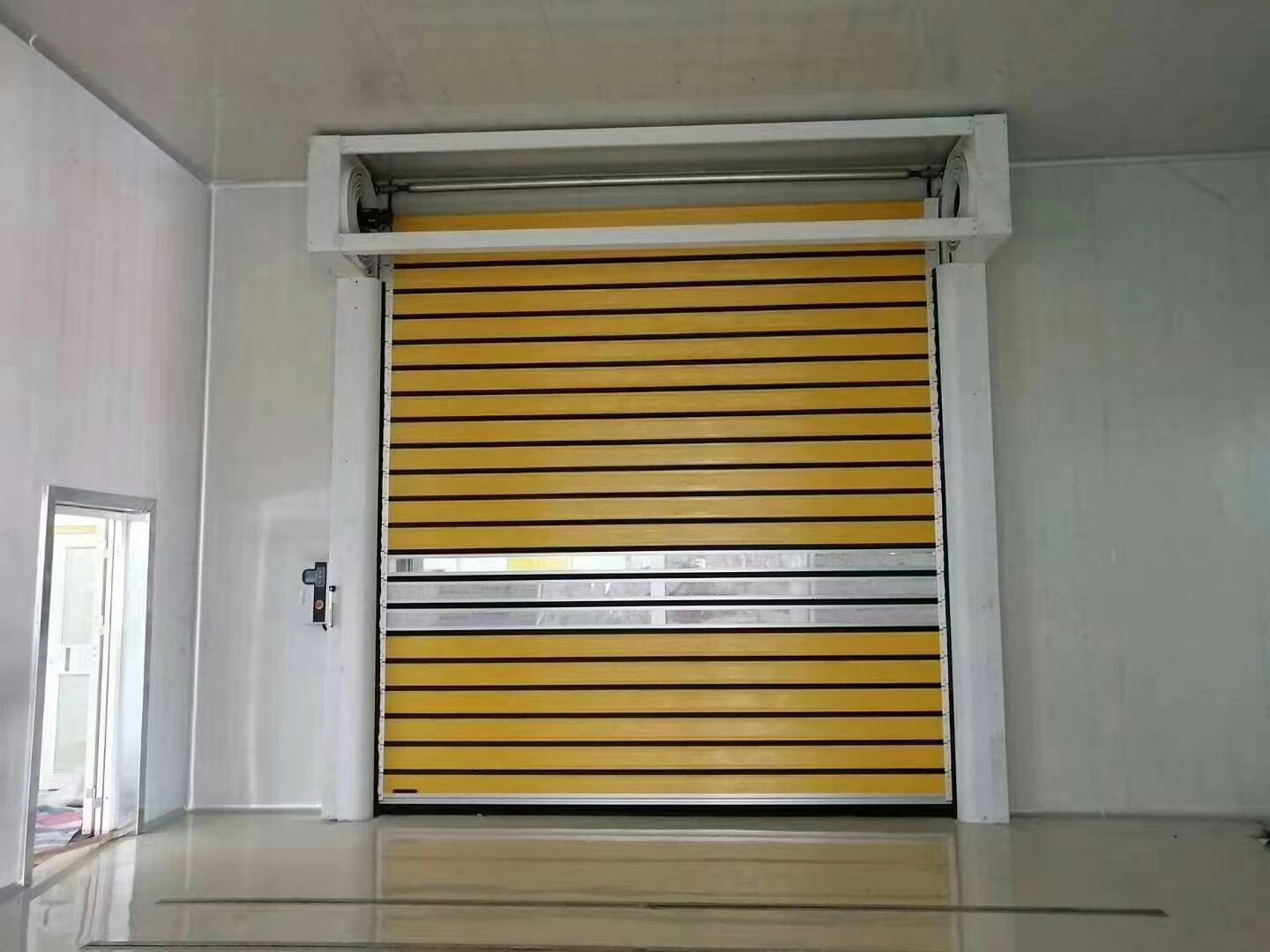 Aluminum alloy fast hard rolling door, high speed hard door  smart switch, anti-wind, anti-theft