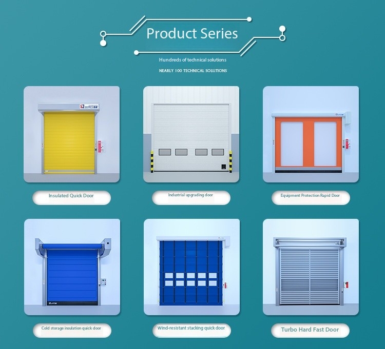 Fast rolling door for cold storage