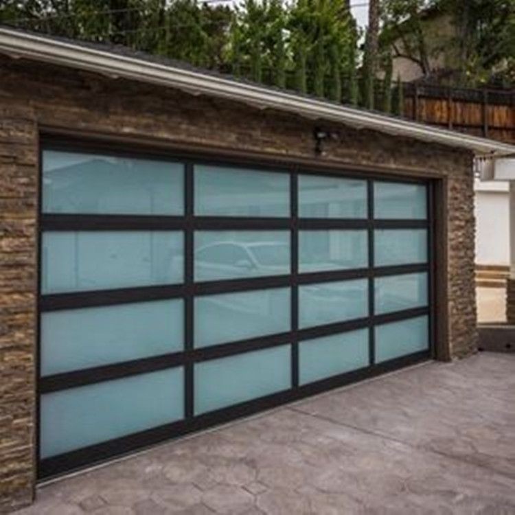 Aluminium glass garage door