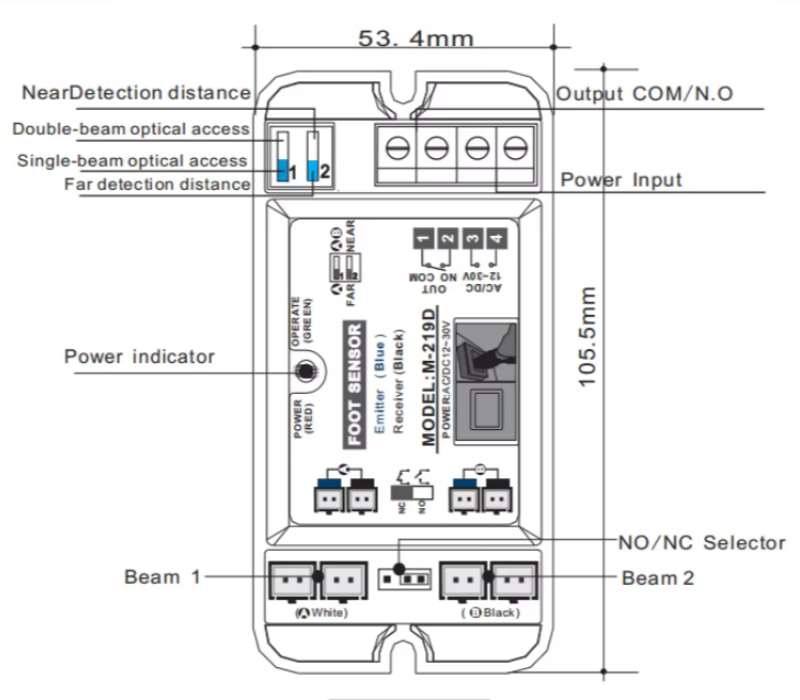 Foot-operated switch Hospital door touchless switch6.png