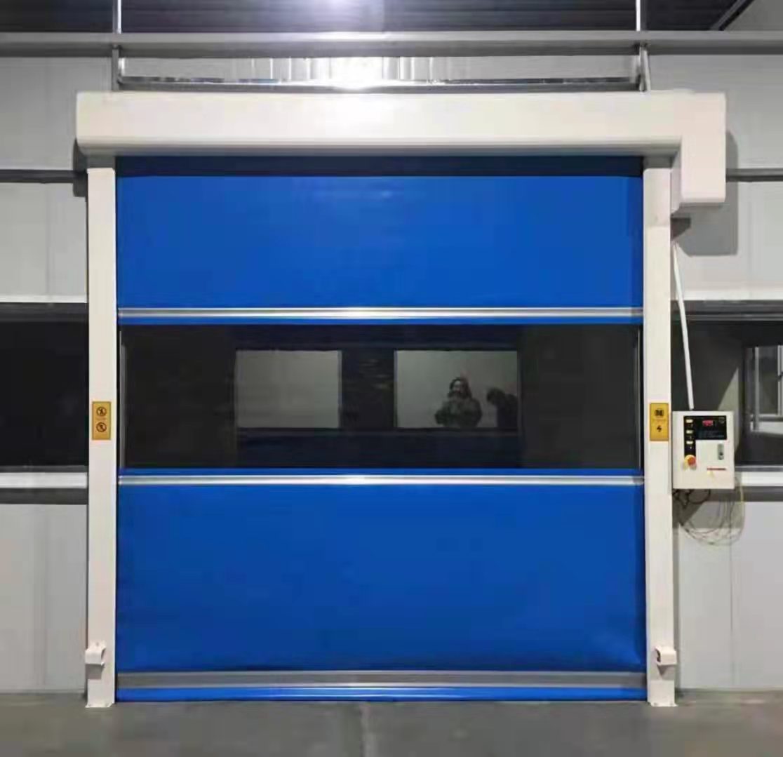 Industrial PVC High Speed Roll Up Rapid Door For Warehouse Factory